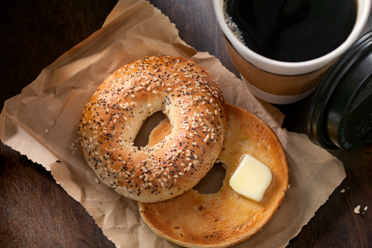 Bagel with Coffee